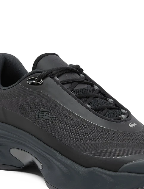 Мужские кроссовки Lacoste Spinor текстильные черные - фото 6 - Miraton