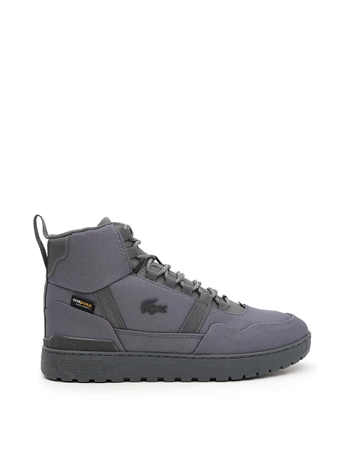 Чоловічі черевики Lacoste T-Clip Winter Mid текстильні сірі - фото 1 - Miraton