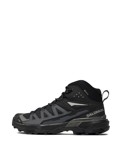Чоловічі черевики Salomon X ULTRA 360 MID GORE-TEX з екошкіри чорні - фото 2 - Miraton