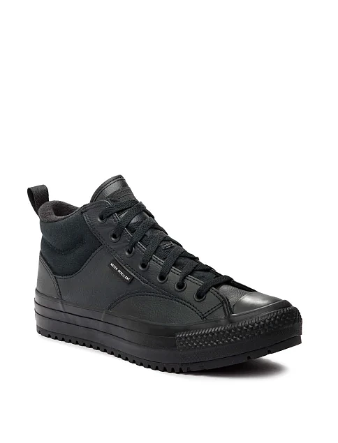 Чоловічі черевики Converse Chuck Taylor All Star Malden Street Boot з екошкіри чорні - фото 3 - Miraton