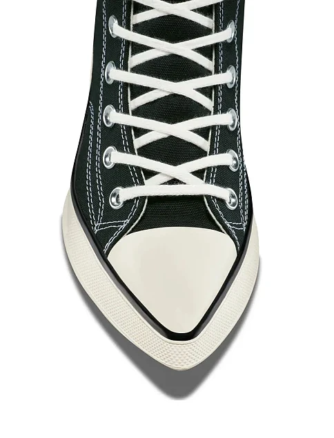 Жіночі черевики Converse CHUCK 70 DE LUXE POINTED HI текстильні чорні - фото 8 - Miraton