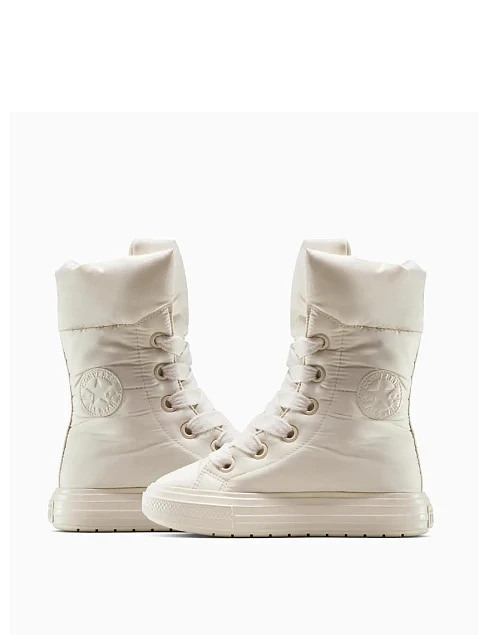 Жіночі дутики Converse Chuck Taylor All Star Elements Boot X - Hi Top текстильні бежеві - фото 7 - Miraton