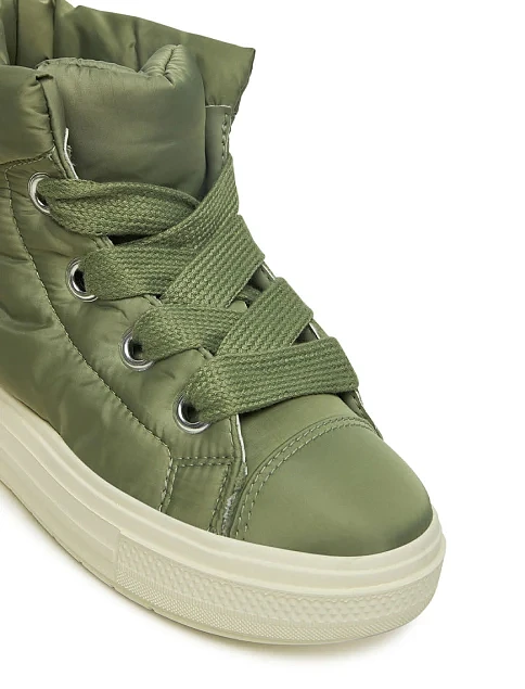 Жіночі дутики Converse Chuck Taylor All Star Elements Boot High Top Surplus текстильні зелені - фото 4 - Miraton