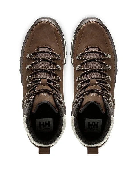 Мужские ботинки кожаные коричневые - фото 4 - Miraton