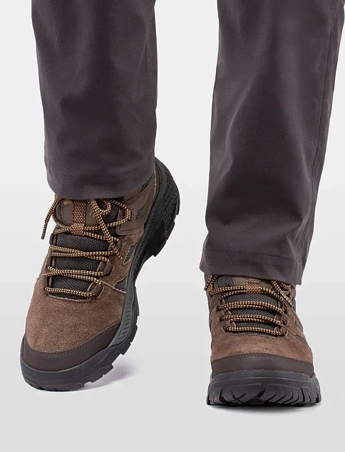 Мужские ботинки замшевые коричневые - фото 9 - Miraton