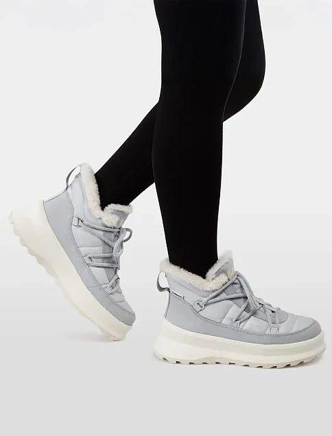 Женские дутики текстильные серые - фото 2 - Miraton