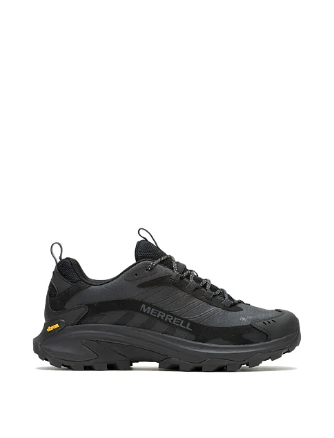 Мужские кроссовки Merrell Moab Speed 2 Gore-Tex кожаные черные - фото 1 - Miraton