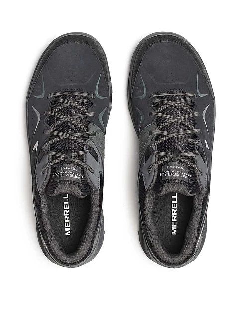 Мужские кроссовки Merrell Yokota 3 Waterproof кожаные черные - фото 5 - Miraton