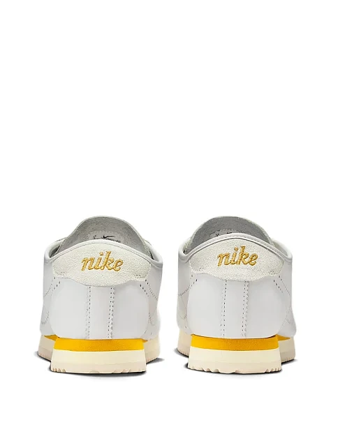 Женские кроссовки Nike Cortez кожаные бежевые - фото 4 - Miraton