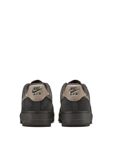 Женские кеды Nike AIR FORCE 1 кожаные темно-серые - фото 4 - Miraton