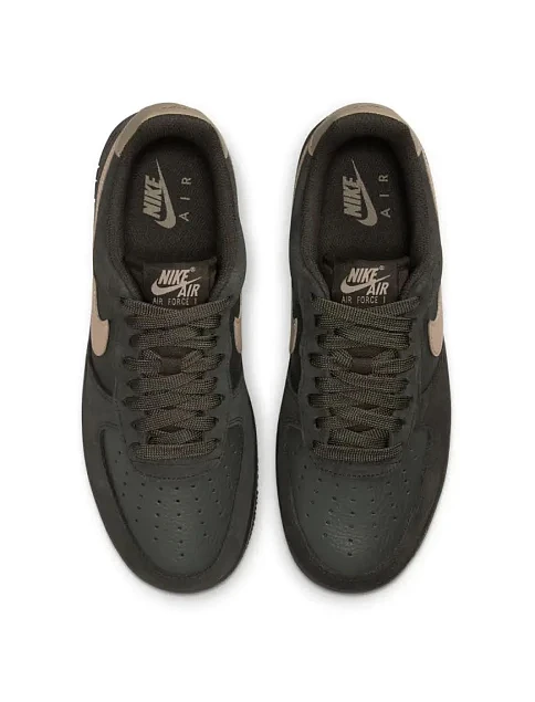 Женские кеды Nike AIR FORCE 1 кожаные темно-серые - фото 5 - Miraton