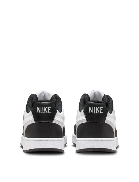 Жіночі кеди Nike COURT VISION з екошкіри чорні - фото 3 - Miraton