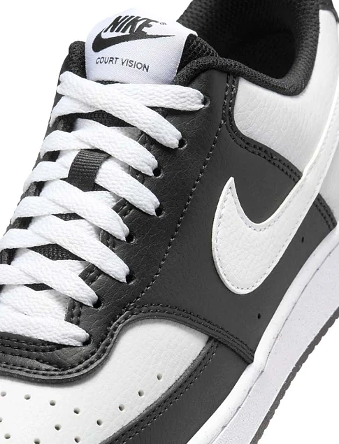 Жіночі кеди Nike COURT VISION з екошкіри чорні - фото 5 - Miraton