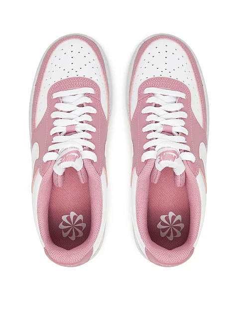 Жіночі кеди Nike COURT VISION з екошкіри рожеві - фото 4 - Miraton