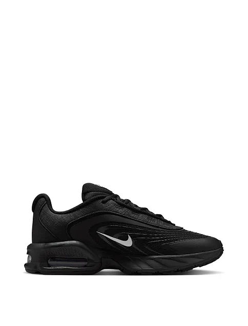 Мужские кроссовки Nike Air Max Fire из экокожи черные - фото 1 - Miraton