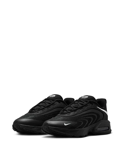 Мужские кроссовки Nike Air Max Fire из экокожи черные - фото 3 - Miraton