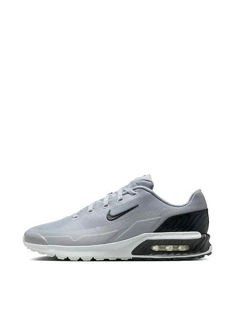 Мужские кроссовки Nike Air Max Bia из экокожи серые - фото 2 - Miraton
