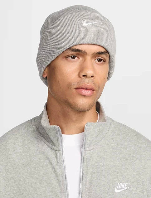 Шапка Nike текстильная серая - фото 1 - Miraton