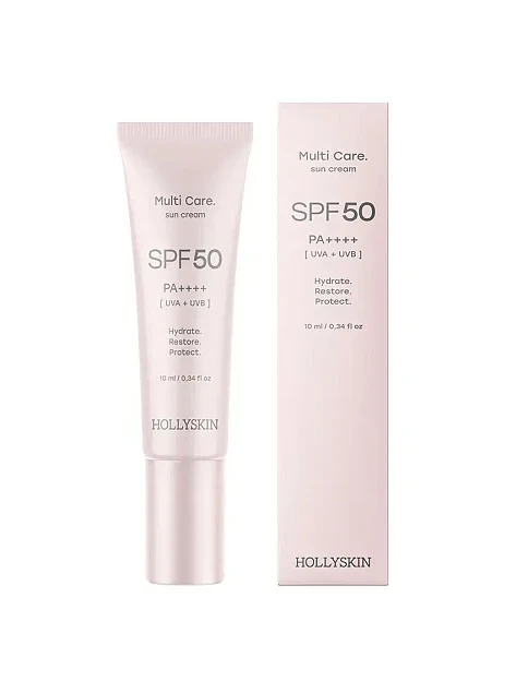 Сонцезахисний крем для обличчя HOLLYSKIN Multi Care SPF 50, 10 ml - фото 1 - Miraton