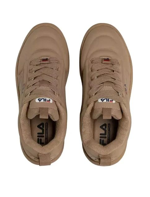 Женские кеды FILA Superbubble из экокожи бежевые - фото 3 - Miraton