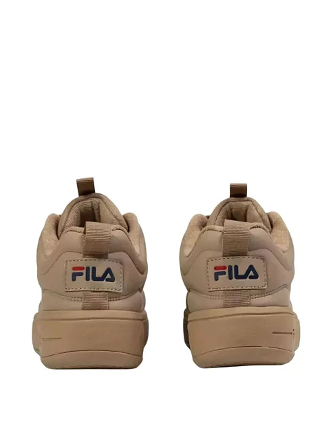 Женские кеды FILA Superbubble из экокожи бежевые - фото 4 - Miraton