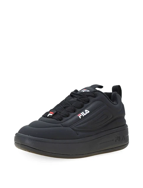 Женские кеды FILA Superbubble из экокожи черные - фото 3 - Miraton