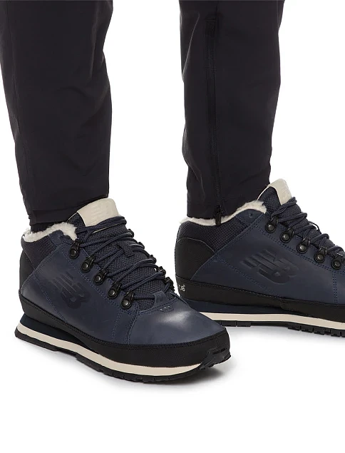 Мужские ботинки New Balance 754 кожаные синие - фото 1 - Miraton