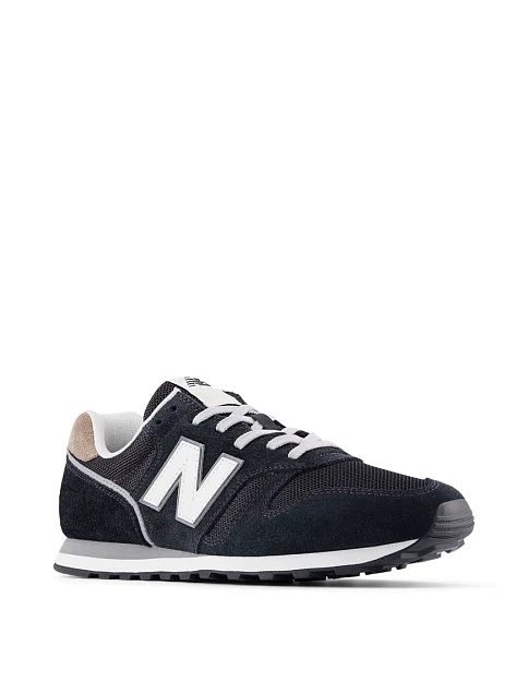 Мужские кроссовки New Balance 373 замшевые черные - фото 3 - Miraton