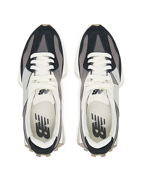 Женские кроссовки New Balance 327 замшевые черные - фото 4 - Miraton