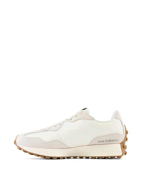 Женские кроссовки New Balance 327 замшевые бежевые - фото 2 - Miraton
