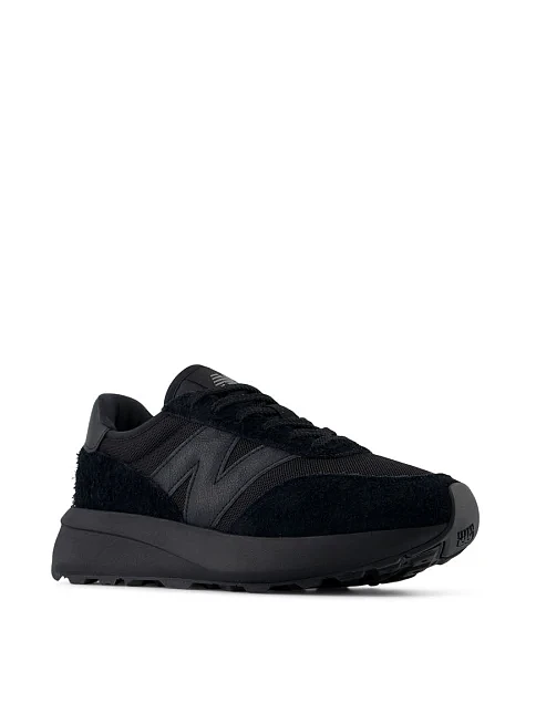 Кроссовки New Balance 370 замшевые черные - фото 2 - Miraton