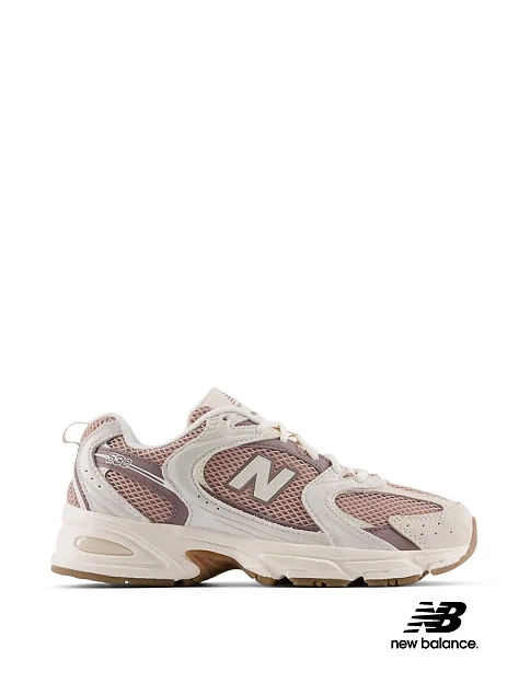 Женские кроссовки New Balance 530 кожаные бежевые - фото 1 - Miraton