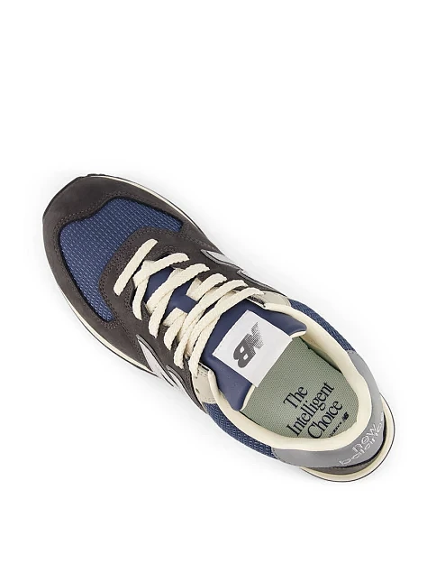 Чоловічі кросівки New Balance 574 з нубуку темно-сірі - фото 8 - Miraton