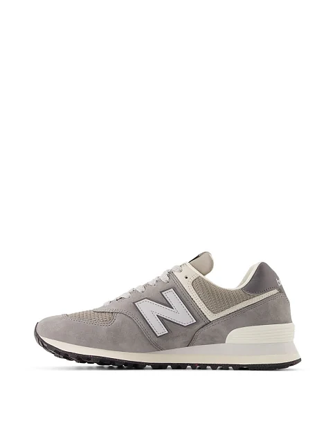 Кроссовки New Balance 574 из нубука серые - фото 7 - Miraton