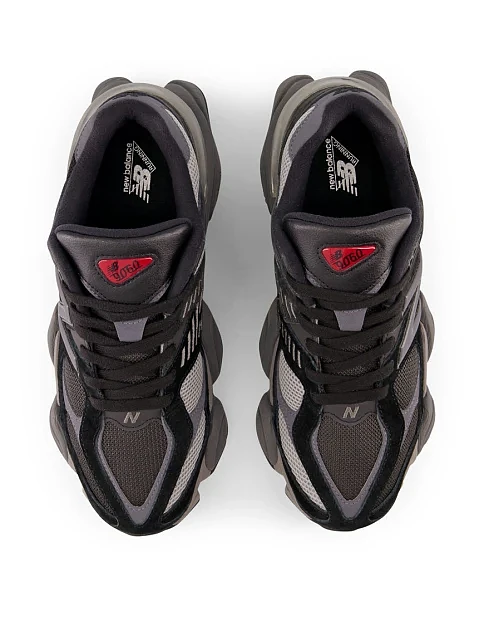 Кроссовки New Balance 9060 замшевые черные - фото 3 - Miraton