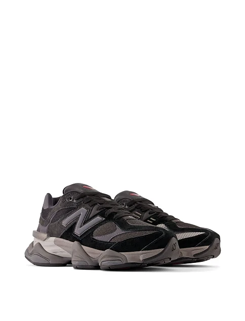 Кроссовки New Balance 9060 замшевые черные - фото 4 - Miraton