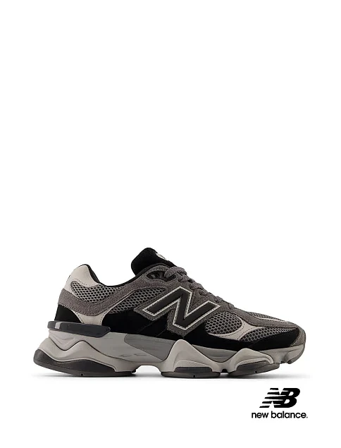 Женские кроссовки New Balance 9060 замшевые черные - фото 1 - Miraton