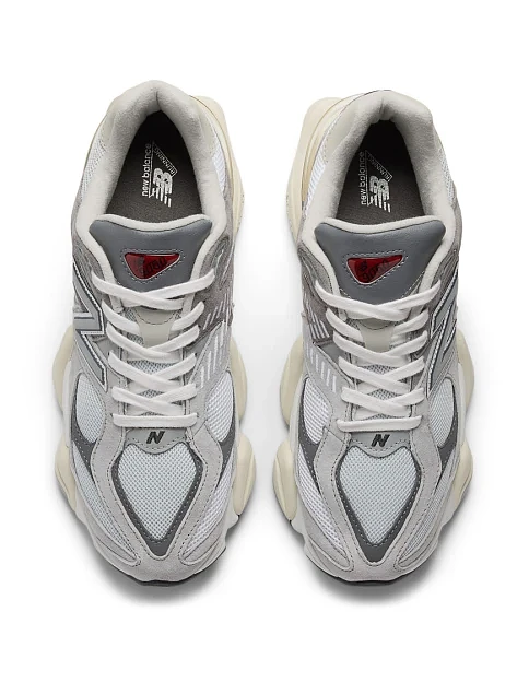 Кроссовки New Balance 9060 замшевые серые - фото 4 - Miraton