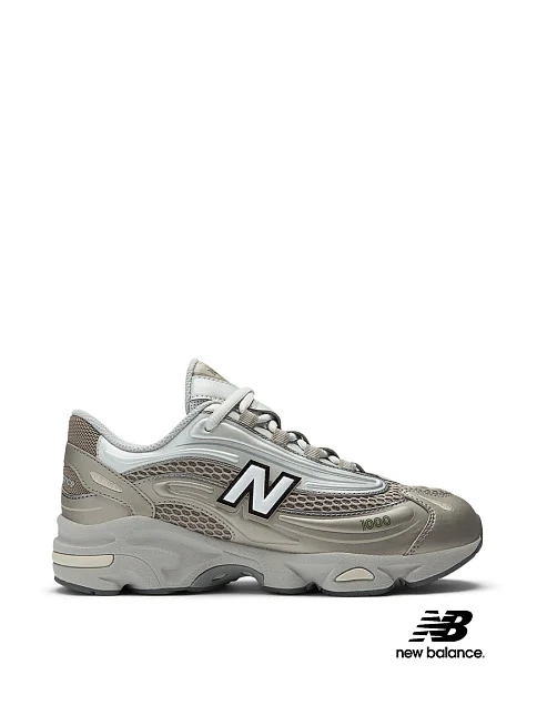 Женские кроссовки New Balance 1000 из экокожи золотого цвета - фото 1 - Miraton