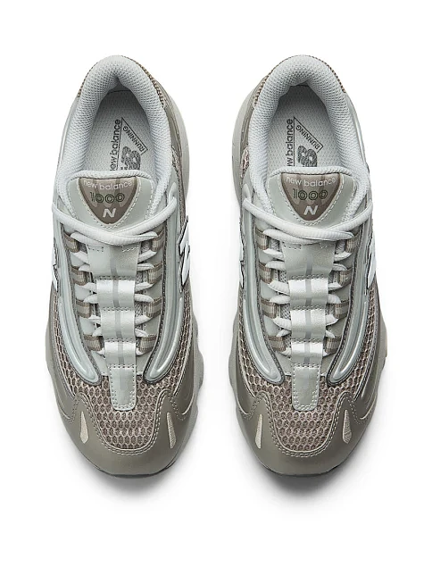 Женские кроссовки New Balance 1000 из экокожи золотого цвета - фото 4 - Miraton