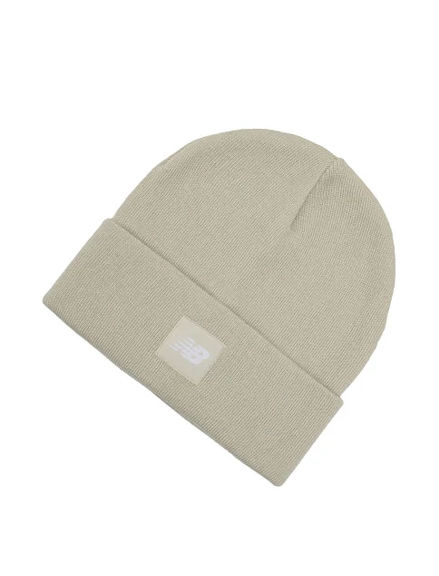 Шапка New Balance текстильная бежевая - фото 1 - Miraton