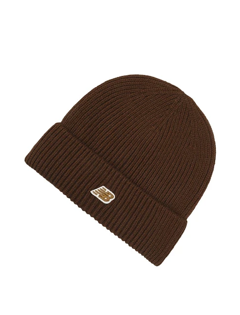Шапка New Balance текстильная коричневая - фото 1 - Miraton
