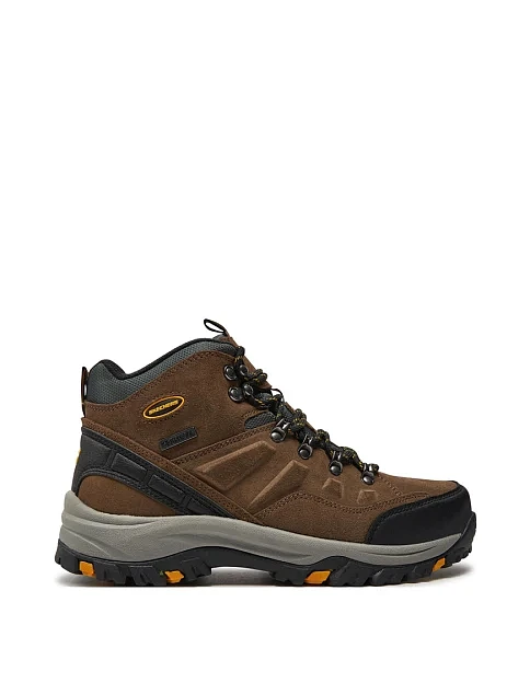 Мужские ботинки Skechers замшевые бежевые - фото 1 - Miraton