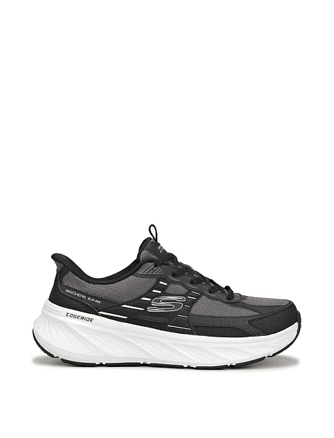 Жіночі кросівки Skechers з екошкіри чорні - фото 1 - Miraton