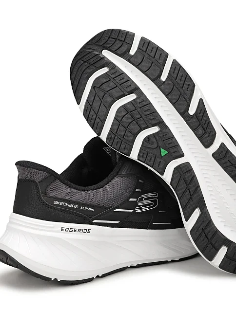 Жіночі кросівки Skechers з екошкіри чорні - фото 4 - Miraton