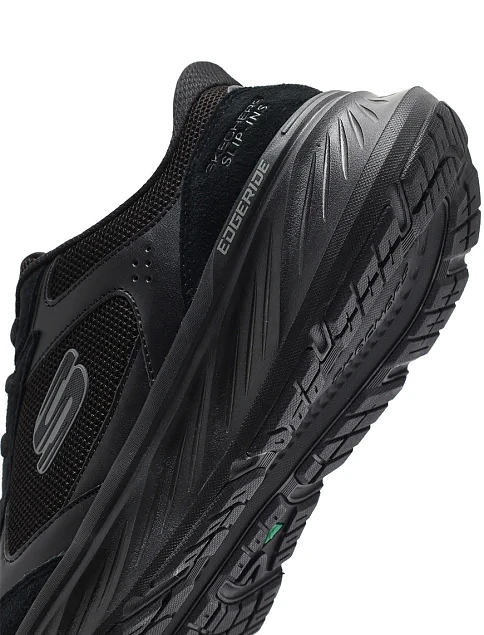 Мужские кроссовки Skechers из экокожи черные - фото 7 - Miraton