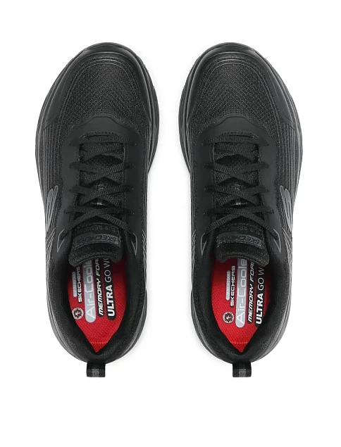 Мужские кроссовки Skechers из экокожи черные - фото 5 - Miraton