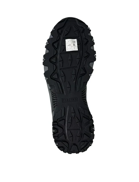 Мужские кроссовки Skechers из экокожи черные - фото 4 - Miraton