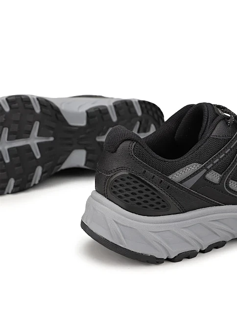 Мужские кроссовки из экокожи черные - фото 5 - Miraton