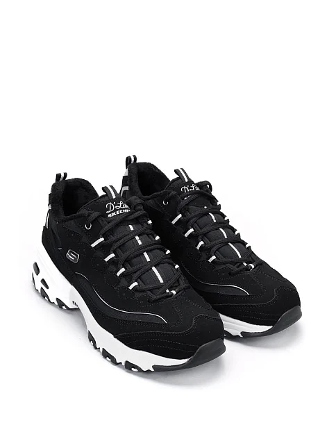 Жіночі кросівки Skechers з екошкіри чорні - фото 3 - Miraton